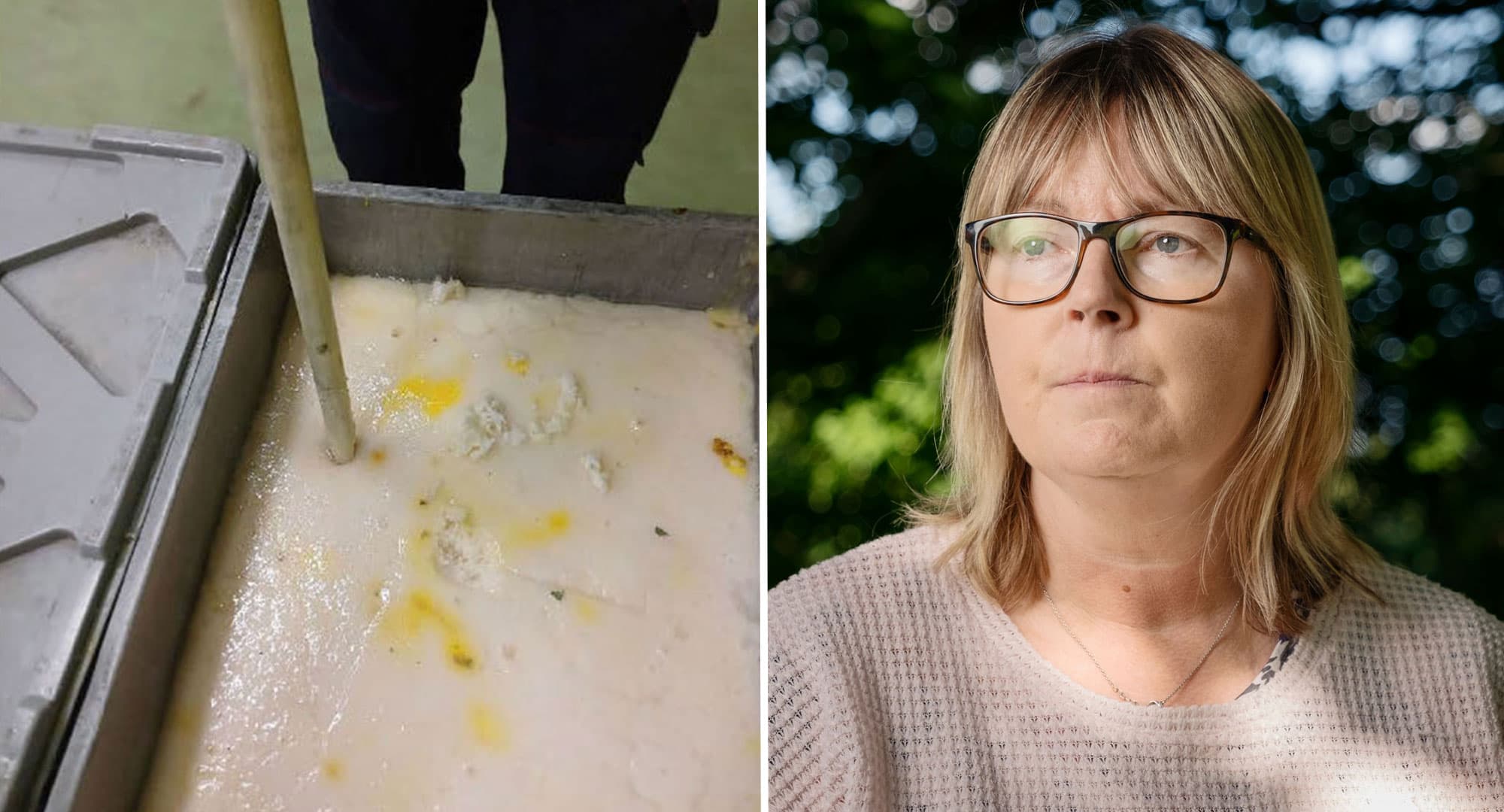 Skyddsombudet Christina Melker och kollegorna fick städa högexplosiv nitroglyceringegga i veckor. Foto: Rasmus Löfvall